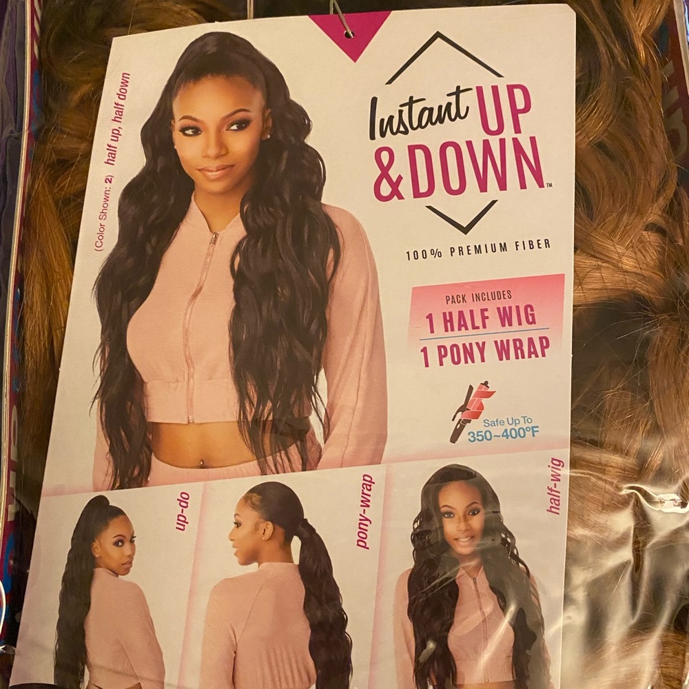 Half wig and pony wrap